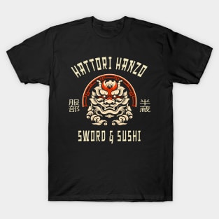 Hattori Hanzo Sword And Sushi T-Shirt